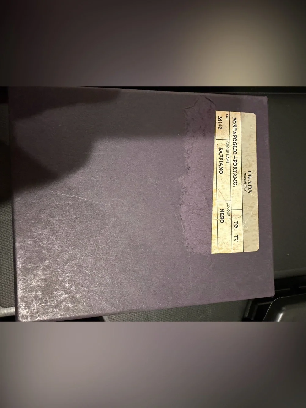 Prada Black Saffiano Leather bifold Wallet